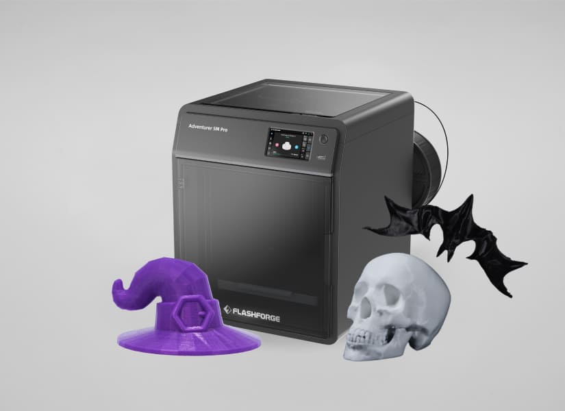 Enjoy Your Halloween 3D Prints With The Flashforge Adventurer 5M Pro 3D Printer