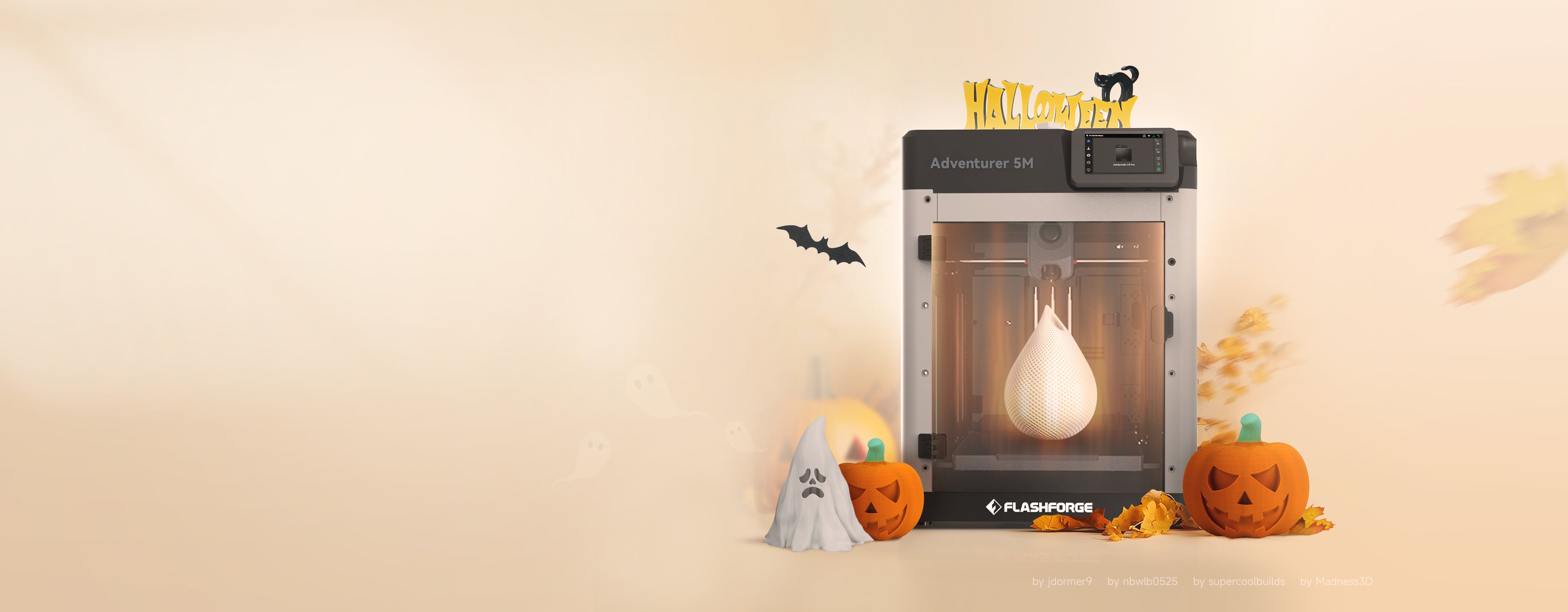 Flashforge Adventurer 5M 3D Printer in Halloween Sale